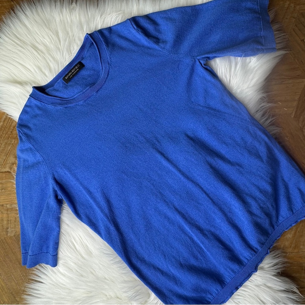 Banana Republic silk cashmere short sleeve sweater size small